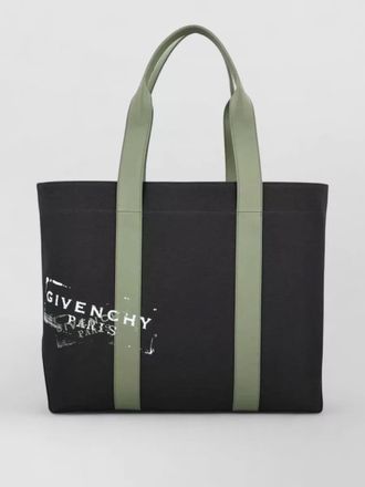 Givenchy large canvas tote bag rectangular handles