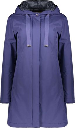 Herno Gewatteerde jas met capuchon - Dames - Winterjassen - Blauw - XL - Polyester - Jassen