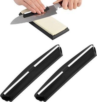 OEM Juego De 2 Herramientas De Lijado: Soporte Para Lijar Cuchillos, Soporte Para Afilar A 15 Grados Y Gu&iacute;a Angular Para Piedras De Afilar