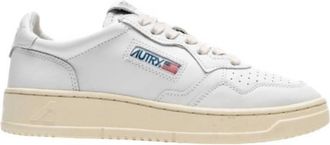 Autry Medalist Leather Low-Top Sneakers, Brand Size 38 ( US Size 8 )