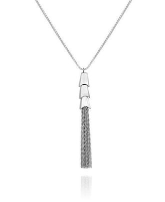 Vince Camuto Tassel Pendant Necklace in Silver Tone at Nordstrom