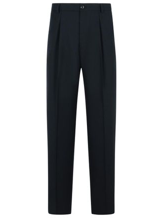 Dries Van Noten Penrud Straight Black Wool Pants