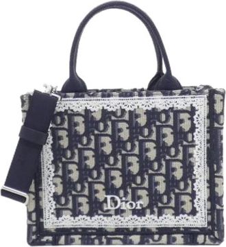 Dior Pre-owned Vintage Tote Bag - Dames - Vintage Shopper - Blauw - ONE Size - Vintage