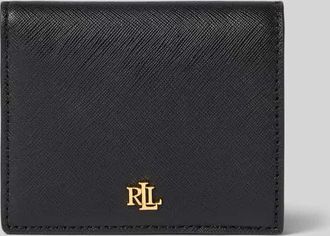 Lauren Ralph Lauren Portemonnaie aus Leder mit Label-Applikation in Black, Größe 1