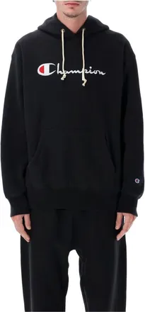 Champion Logo Hoodie - Heren - Hoodies - Zwart - XL - Hoodies & sweatvesten