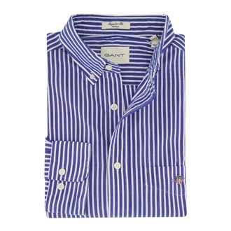 GANT Heren, Overhemden, Blauw, Maat: 5XL Katoen