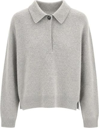 Haikure Ash Polo - Dames - Polos - Grijs - M - Wol - Tops