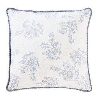 Ballard Designs Elowen Botanical Pillow Cover - Cornflower - Cornflower 20 x 20 - Ballard Designs