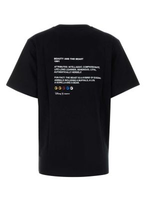 Coperni Womens Black Cotton Coperni X Disney Belle T-Shirt Exterior: Organic