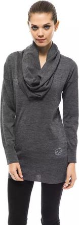 Montana Blu Womens Cowl Neck Knit Tunic - Grey - Size EU 40 (Womens)