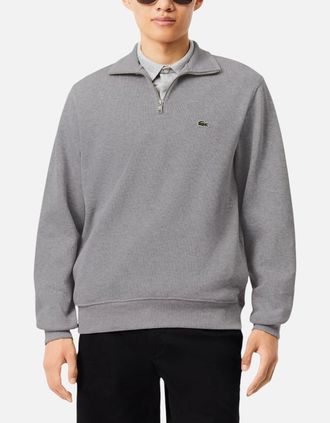 Lacoste Mens Lacoste Mens Sweatshirt High Neck Jumper - Grey - Size: 44