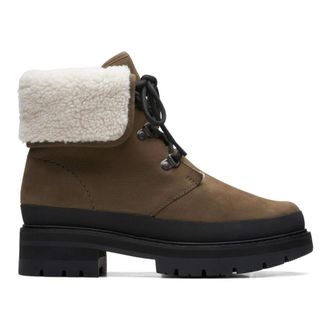 Clarks Winterlaarzen - Dames - Schoenen - Bruin - Maat: 37 1/2 EU Leer