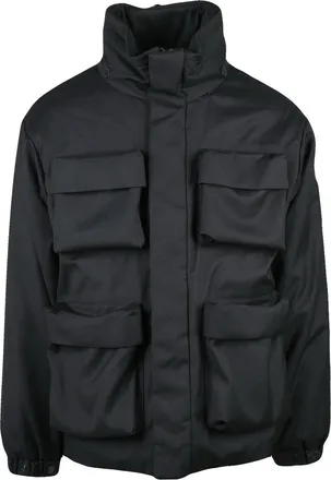 Afterlabel Adamello High Collar Jacket With Zip Closure And Quilted Interior