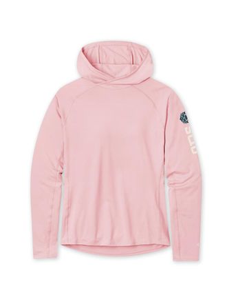 Stio | Womens Hylas Hooded Pullover, Size Extra Extra Small in Rustic Rose