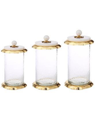 Alice Pazkus Small Glass Canister With M Lid