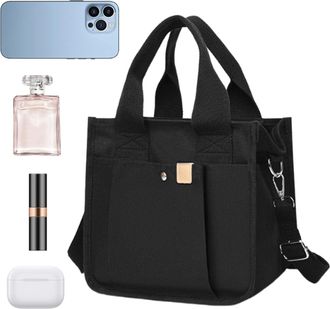 Generic Tote Bag | Shopping Bag With Handle,Beach Bag with Shoulder Strap - For Women Girls Shopping Workplace School Outdoor Activities Travel Picnic Commuti