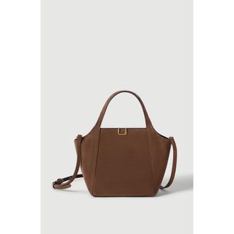 Brunello Cucinelli Sartorial small bucket bag in suede in Caramel at Nordstrom