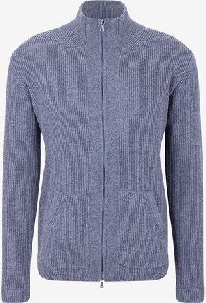 Aurélien Gerippter Cardigan aus Mohair und Kaschmir Voyager Rib