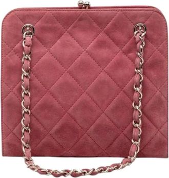Chanel Borsa a spalla Chanel Pre-owned Vintage trapuntata in camoscio - - Pre-owned - Donna - Rosa - ONE SIZE