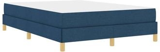 vidaXL Vidaxl - Cama Tipo Box Spring Azul, Marr&oacute;n 160 X 200 Cm