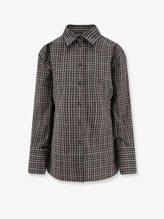 R&oacute;he Camicia in cotone con motivo check - ROHE - gender_Woman