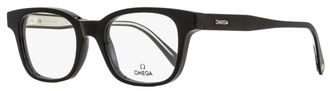 Omega OM5004H Rectangular Acetate Eyeglasses - Black