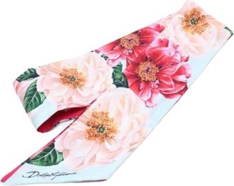 Dolce & Gabbana Pre-owned Scarves, female, Multicolor, Size: ONE SIZE Pre-owned Silk Scarf