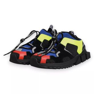 Dolce & Gabbana Womens Multicolor Mesh Sorrento Trekking Sneakers Shoes