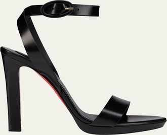 Christian Louboutin 120mm Fanny Leather Sandals