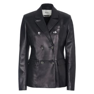 Bally Double-breasted blazer - Dames - Jassen - Zwart - Maat: 2XS Zijde