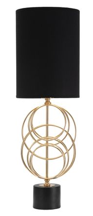 Mauro Ferretti L&aacute;mpara de mesa de metal dorado &oslash; cm 23x65