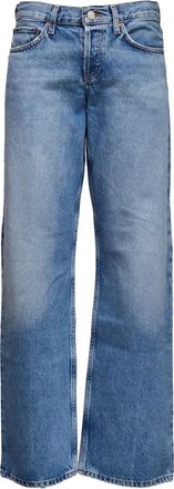 A Gold E Straight Jeans - Dames - Regular Fit Jeans - Blauw - W28 - Denim - Jeans