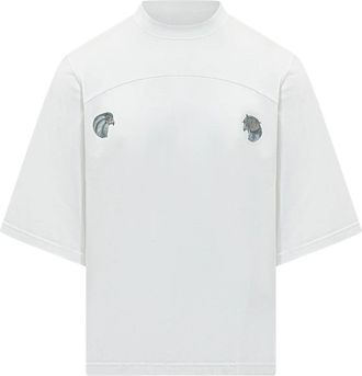 Mordecai T-Shirt Falcon Print - Heren - T-shirts - Wit - S - Tops