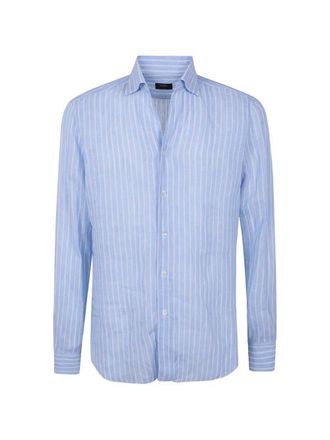 Barba Classic Linen Stripes Shirt