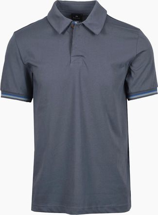 Paul Smith Mens PAUL SMITH REG FIT SS POLO GREY - Size: 40