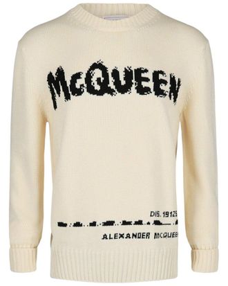 Alexander McQueen Alexander Mcqueen Logo Crewneck Sweater