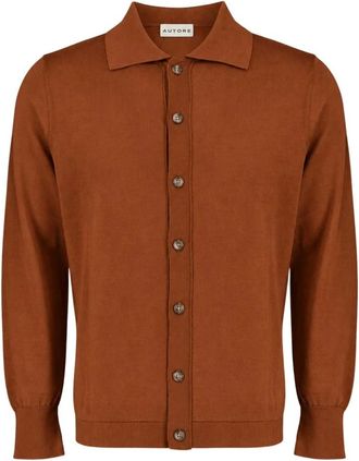 Autore Cardigan Freeman - - Knitwear - Uomo - Marrone - XL