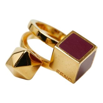 Fendi Gold Band Ring (Pre-Owned)