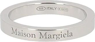 Maison Margiela Logo Reference Ring 3 mm - Heren - Ringen - Grijs - 2XL - Accessoires