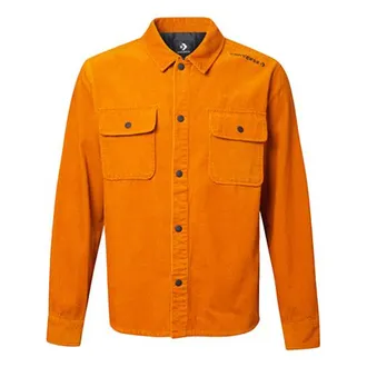 Converse Mens Converse Sports Cargo corduroy Shirt Jacket Yellow 10019954-A02