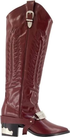 Toga Archives Schoenen, Dames, Rood, 38 EU, Leer, Aj 721 Laarzen