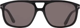 Tom Ford Brianna-02 Smoke Pilot Unisex Sunglasses FT1338-N 01A 58