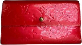 Louis Vuitton Pre-owned Sarah Portemonnee - Dames - Vintage Accessoires - Rood - ONE Size - Leer - Vintage