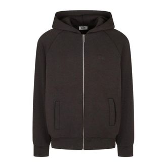 GCDS Gcds - Band Logo Hooded Jkt - Heren - Sweatshirts & Hoodies - Zwart - Maat: M Katoen
