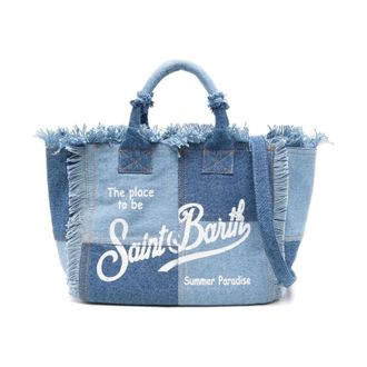 MC2 Saint Barth Tote Bags, female, Blue, Size: ONE SIZE Blue Handbag Stylish and Functional