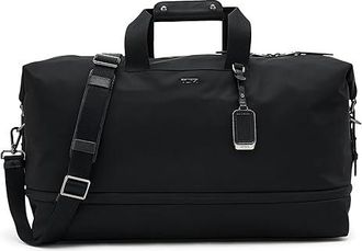 Tumi Rhys Expandable Duffel Duffel Bags Black/Gunmetal, Leather