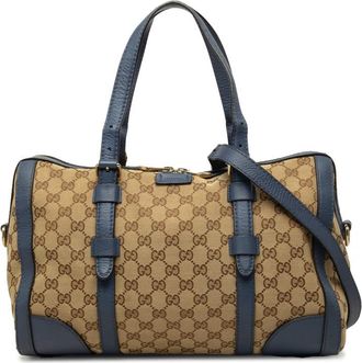 Gucci Pre-owned Gucci Medium GG Canvas Belted Boston Bag Ladies X4Y9R7XBSN1AKSCR