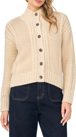 Vince Camuto Chunky Cardigan in Champagne Cream at Nordstrom, Size Xx-Large