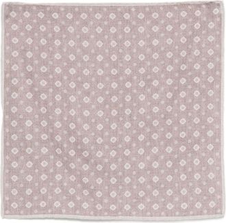 Eleventy Pochet met bloemenprint - Rood