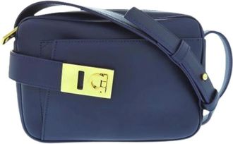 Ferragamo Pre-owned Cross Body Bags, female, Blue, Size: ONE SIZE Pre-owned Shoulder Bag
